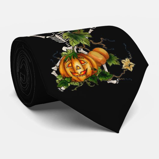 HAPPY SKELETON & JACK van SHARON SHARPE Stropdas (Opgerold)