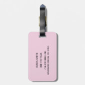 Happy Skeleton Personalized Bagagelabel (Achterkant verticaal)