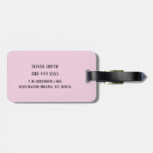 Happy Skeleton Personalized Bagagelabel (Achterkant horizontaal)