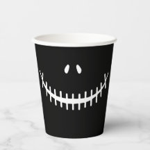 Happy Skeleton Smile Black en White Halloween Pap