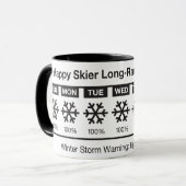 Happy Skier Forecast Mok (Voorkant links)
