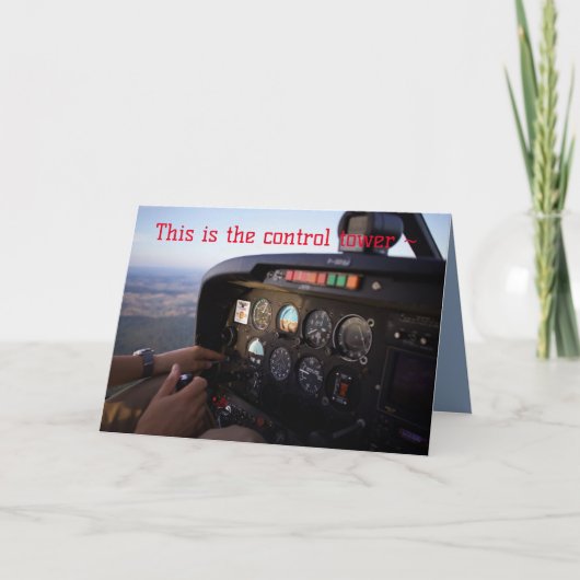 HAPPY SKIES VERJAARDAG KAART (Voorkant)