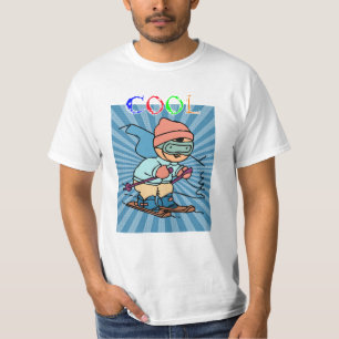 Happy Skiing Sason skioord sneeuwsport T-shirt