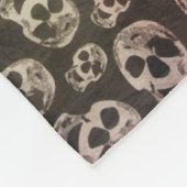 Happy Skulls Fleece Deken (Hoek)