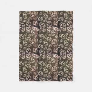 Happy Skulls Fleece Deken