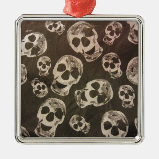 Happy Skulls Metalen Ornament (Voorkant)