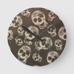 Happy Skulls Ronde Klok