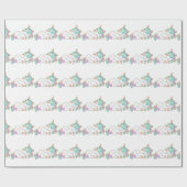 Happy Sleep Eenhoorn Hoorn Roze Snoep Baby Wit Cadeaupapier (Vlak)