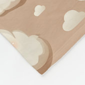 Happy Sleepy Clouds Fleece Deken (Hoek)