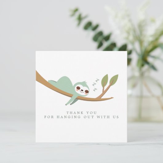 Happy Sloth Hartelijk dank (Staand voorkant)