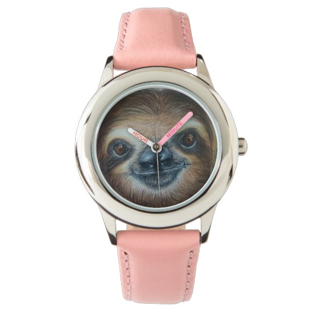 HAPPY SLOTH! horloge (Voorkant)