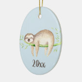 Happy Sloth  Keepomwille Keramisch Ornament (Links)