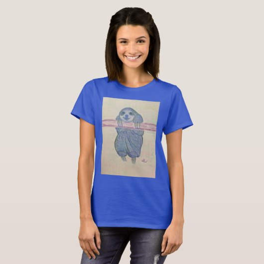 Happy Sloth T-shirt (Voorkant volledig)