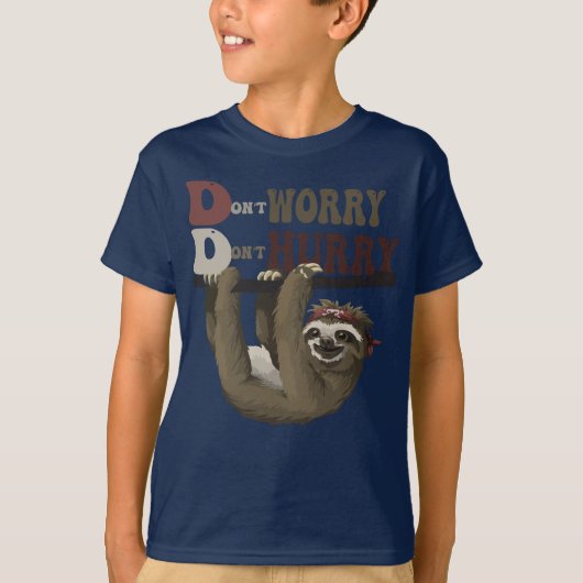 Happy Sloth  T-shirt (Voorkant)