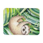 Happy Sloth Tropical Magneet (Horizontaal)
