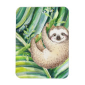 Happy Sloth Tropical Magneet (Verticaal)