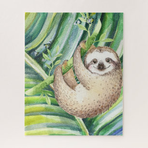 Happy Sloth Tropical Puzzle Legpuzzel