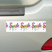 Happy Smile Bumpersticker (Op auto)