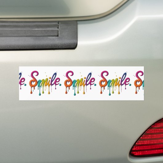 Happy Smile Bumpersticker (Op auto)