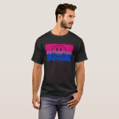 Happy Smile Face Gay Bisexual Pride Flag Queer T-shirt (Voorkant volledig)