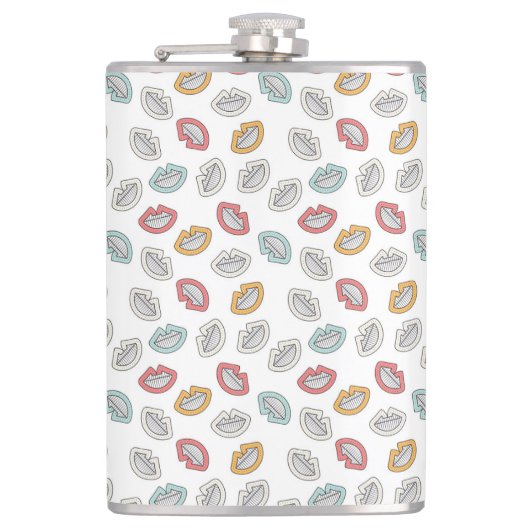 Happy Smile Lips Heupfles (Voorkant)