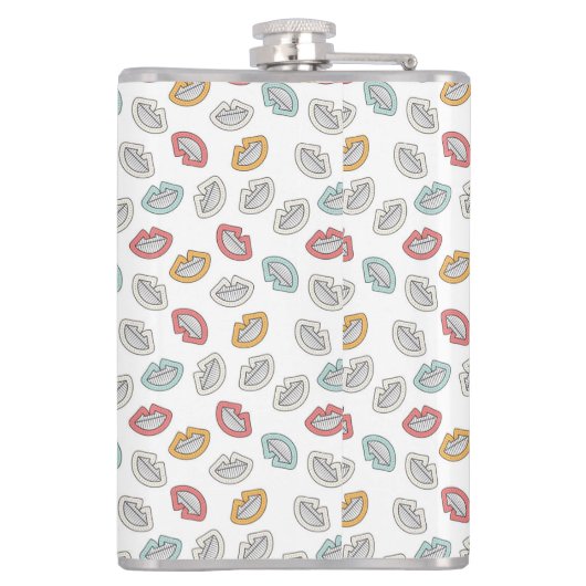 Happy Smile Lips Heupfles (Achterkant)