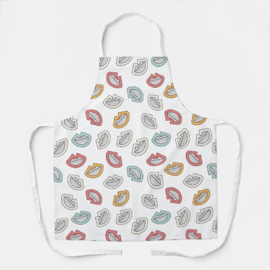 Happy Smile Lips Schort (Voorkant)