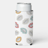 Happy Smile Lips Seltzer Blikjeskoeler (Seltzer Voorkant)