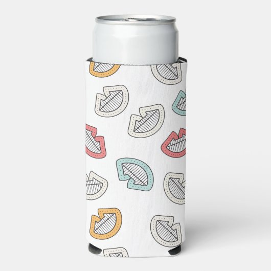 Happy Smile Lips Seltzer Blikjeskoeler (Seltzer Voorkant)