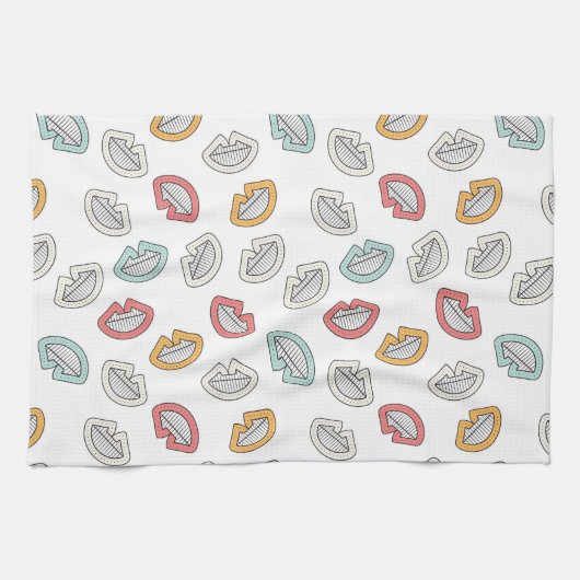 Happy Smile Lips Theedoek (Horizontaal)