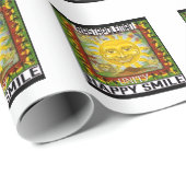 Happy smile rasta blessed cadeaupapier (Rol Hoek)