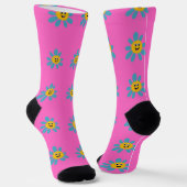 Happy Smiley Flower op sokken (Gebogen)