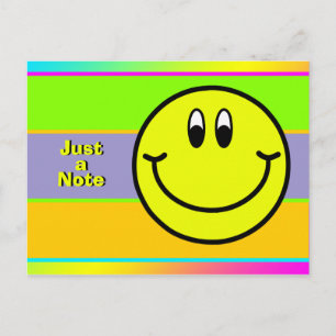 Happy Smiling Face Emoji Gewoon een Briefkaart van