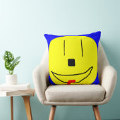 Happy Smiling Face Emoji, Kinder kunst, Pillow Kussen (Stoel)