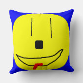 Happy Smiling Face Emoji, Kinder kunst, Pillow Kussen (Achterkant)