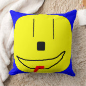 Happy Smiling Face Emoji, Kinder kunst, Pillow Kussen (Deken)