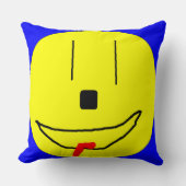 Happy Smiling Face Emoji, Kinder kunst, Pillow Kussen (Voorkant)