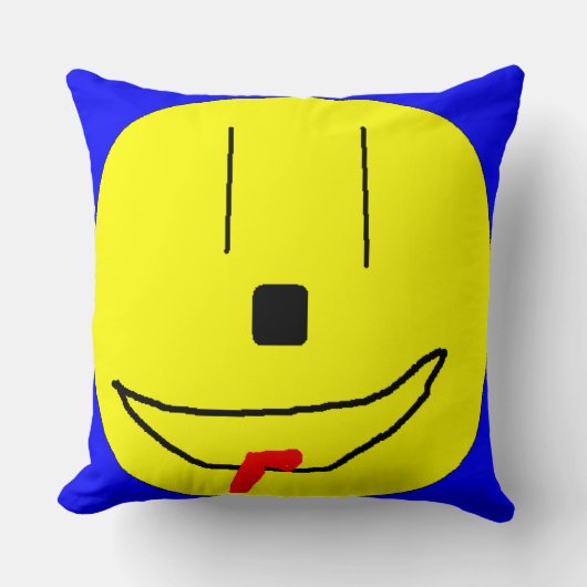 Happy Smiling Face Emoji, Kinder kunst, Pillow Kussen (Voorkant)
