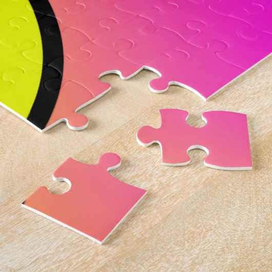 Happy Smiling Face Emoji Rainbow Puzzle Legpuzzel (Zijkant)