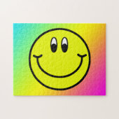 Happy Smiling Face Emoji Rainbow Puzzle Legpuzzel (Horizontaal)
