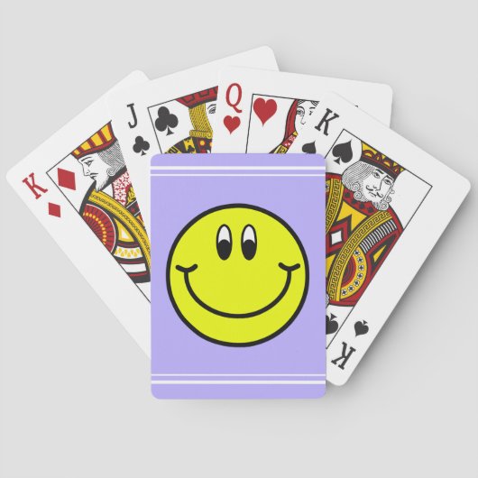 Happy Smiling Face Emoji-speelkaarten Pokerkaarten (Achterkant)