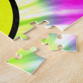 Happy Smiling Face Emoji Tie Dye Puzzle Legpuzzel (Zijkant)