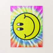Happy Smiling Face Emoji Tie Dye Puzzle Legpuzzel (Verticaal)