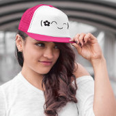 Happy Smiling Flower Emoticon Trucker Pet