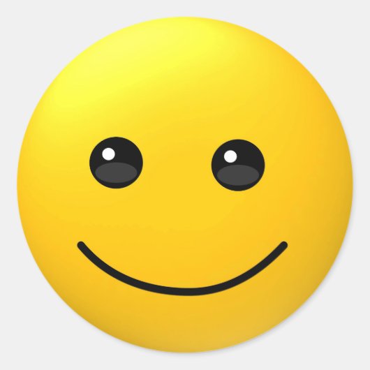 Happy Smiling grappige emoji gezicht sticker (Voorkant)