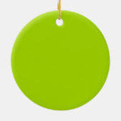 Happy Smiling Green Banana Keramisch Ornament (Achterkant)