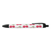 Happy Smiling Kawaii Cherry Fruit Blauwe Inkt Pen (Bovenkant)