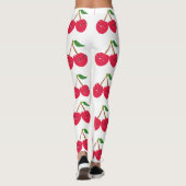 Happy Smiling Kawaii Cherry Fruit Leggings (Achterkant)