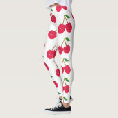 Happy Smiling Kawaii Cherry Fruit Leggings (Links)