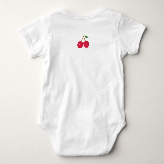 Happy Smiling Kawaii Cherry Fruit Romper (Achterkant)